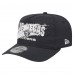 Las Vegas Raiders New Era Black Throwback Brush Golfer Snapback Hat Las Vegas Raiders New Era Black Throwback Brush Golfer Snapback Hat