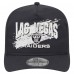 Las Vegas Raiders New Era Black Throwback Brush Golfer Snapback Hat