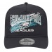 Бейсболка Philadelphia Eagles New Era Throwback Brush Golfer - Black