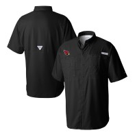 Arizona Cardinals Columbia Black Tamiami Omni-Shade Button-Down Shirt