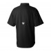 Arizona Cardinals Columbia Black Tamiami Omni-Shade Button-Down Shirt