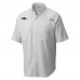 Рубашка с коротким рукавом Baltimore Ravens Columbia White Tamiami Omni-Shade