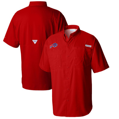 Рубашка Buffalo Bills Columbia Red Tamiami Omni-Shade