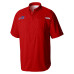 Рубашка Buffalo Bills Columbia Red Tamiami Omni-Shade
