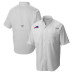 Рубашка Buffalo Bills Columbia White Tamiami Omni-Shade Рубашка Buffalo Bills Columbia White Tamiami Omni-Shade