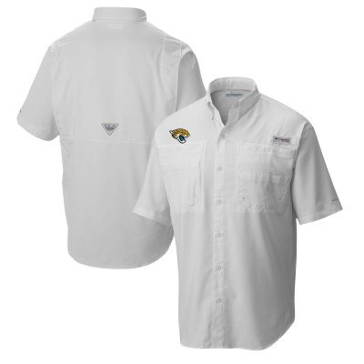 Рубашка Jacksonville Jaguars Columbia Tamiami Omni-Shade - White