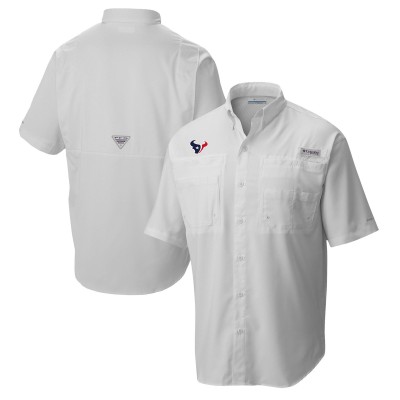 Рубашка Houston Texans Columbia Tamiami Omni-Shade - White