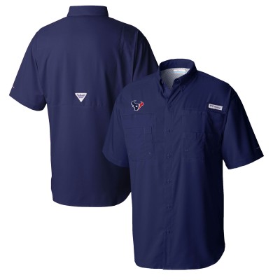 Рубашка Houston Texans Columbia Tamiami Omni-Shade - Navy