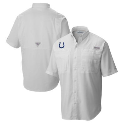 Рубашка Indianapolis Colts Columbia Tamiami Omni-Shade - White