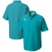Рубашка с коротким рукавом Miami Dolphins Columbia Aqua Tamiami Omni-Shade