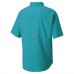Рубашка с коротким рукавом Miami Dolphins Columbia Aqua Tamiami Omni-Shade