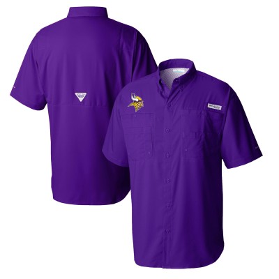 Рубашка Minnesota Vikings Columbia Tamiami Omni-Shade - Purple