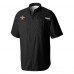 Рубашка с коротким рукавом New Orleans Saints Columbia Black Tamiami Omni-Shade