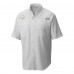 Рубашка с коротким рукавом Pittsburgh Steelers Columbia White Tamiami Omni-Shade