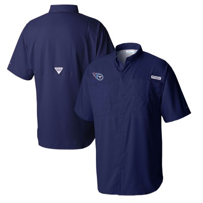 Рубашка Tennessee Titans Columbia Tamiami Omni-Shade - Navy