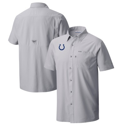 Рубашка с коротким рукавом Indianapolis Colts Columbia Slack Tide Omni-Wick Camp - Gray
