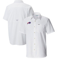 Рубашка Buffalo Bills Columbia White Slack Tide Omni-Wick Camp