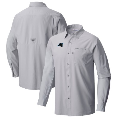 Рубашка Carolina Panthers Columbia Slack Tide Omni-Wick - Gray