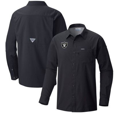 Рубашка Las Vegas Raiders Columbia Slack Tide Omni-Wick - Black