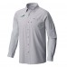 Miami Dolphins Columbia Gray Slack Tide Omni-Wick Long Sleeve Button-Up Shirt