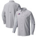 Рубашка с длинным рукавом Buffalo Bills Columbia Gray Slack Tide Omni-Wick Рубашка с длинным рукавом Buffalo Bills Columbia Gray Slack Tide Omni-Wick