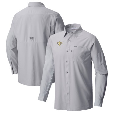 Рубашка New Orleans Saints Columbia Slack Tide Omni-Wick - Gray