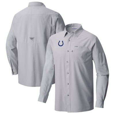 Рубашка Indianapolis Colts Columbia Slack Tide Omni-Wick - Gray