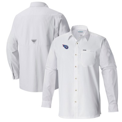 Рубашка Tennessee Titans Columbia Slack Tide Omni-Wick - White
