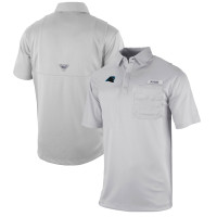 Поло Carolina Panthers Columbia Gray Omni-Wick Flycaster Pocket
