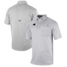 Поло Carolina Panthers Columbia Gray Omni-Wick Flycaster Pocket