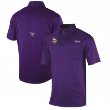 Поло Minnesota Vikings Columbia Omni-Wick Flycaster Pocket - Purple