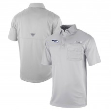 Поло Seattle Seahawks Columbia Omni-Wick Flycaster Pocket - Gray