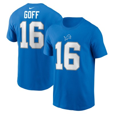 Футболка Jared Goff Detroit Lions Nike Name & Number - Blue