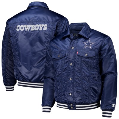 Куртка на кнопках Dallas Cowboys Levis x Starter Silver Tab Trucker - Navy