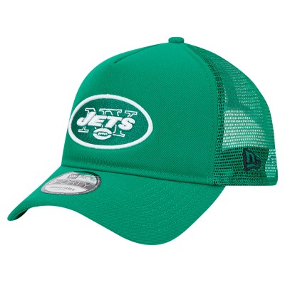 Бейсболка New York Jets New Era Green 9FORTY A-Frame Trucker