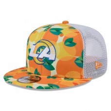 Бейсболка Los Angeles Rams New Era Citrus 9FIFTY Trucker Snapback - Orange