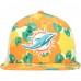 Бейсболка Miami Dolphins New Era Orange Citrus 9FIFTY Trucker