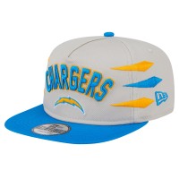 Los Angeles Chargers New Era Stone/Powder Blue Athletic Golfer Snapback Hat