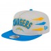 Los Angeles Chargers New Era Stone/Powder Blue Athletic Golfer Snapback Hat