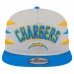 Los Angeles Chargers New Era Stone/Powder Blue Athletic Golfer Snapback Hat
