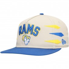 Los Angeles Rams New Era Athletic Golfer Snapback Hat - Stone/Royal
