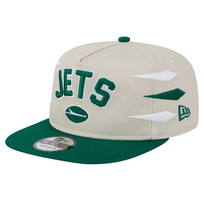 New York Jets New Era Stone/Green Athletic Golfer Snapback Hat