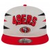 San Francisco 49ers New Era Stone/Scarlet Athletic Golfer Snapback Hat