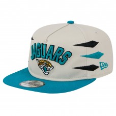 Jacksonville Jaguars New Era Stone/Teal Athletic Golfer Snapback Hat