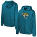 Jacksonville Jaguars Teal Streak Fleece Pullover Hoodie
