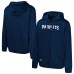 New England Patriots Navy Streak Fleece Pullover Hoodie