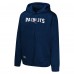 New England Patriots Navy Streak Fleece Pullover Hoodie