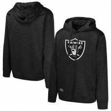 Las Vegas Raiders Black Streak Fleece Pullover Hoodie