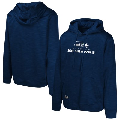 Seattle Seahawks College Navy Streak Fleece Pullover Hoodie