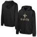 Толстовка New Orleans Saints Black Streak Fleece